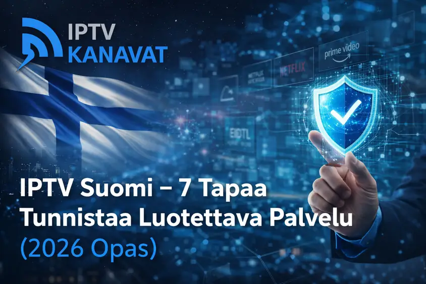 IPTV Suomi – 7 tapaa tunnistaa luotettava IPTV-palvelu Suomessa (2026 opas)