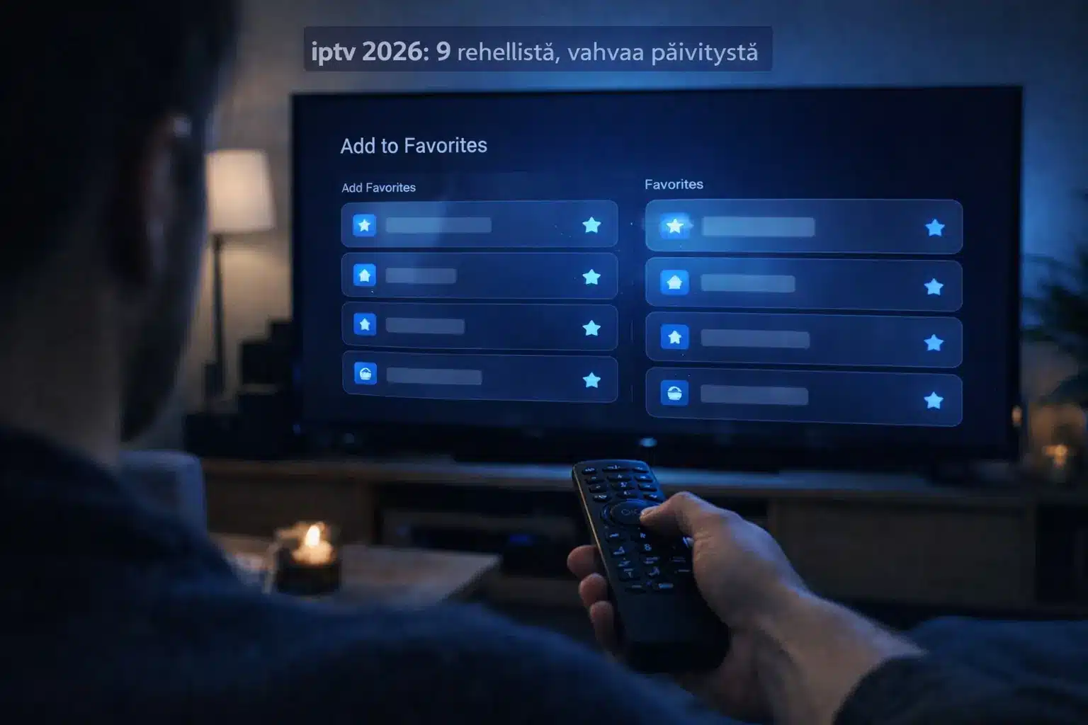 iptv 2026 – EPG ja suosikit: suosikkilistan luonti tekee katselusta helpompaa Suomessa