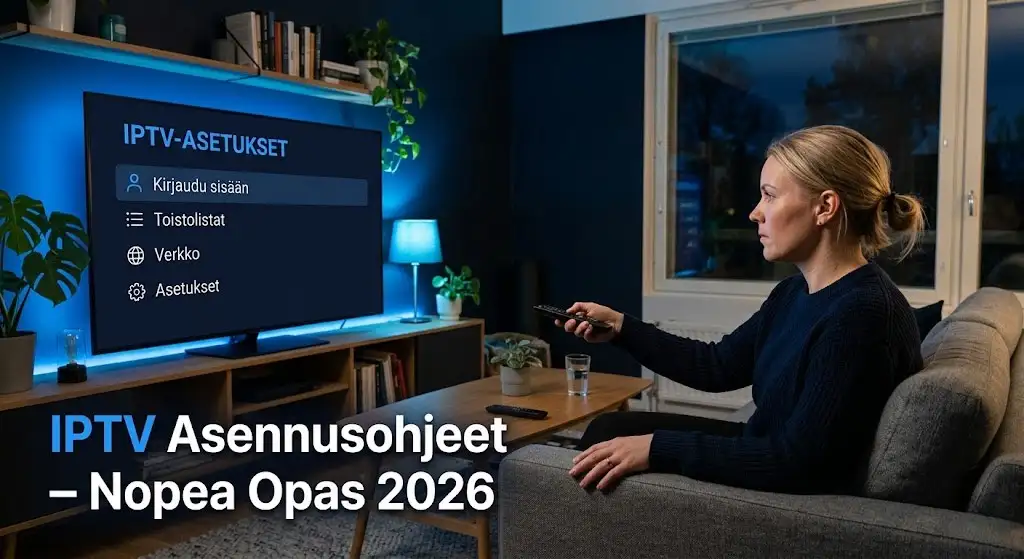 iptv asennusohjeet 2026 – IPTV käyttöönotto smart TV:llä suomalaisessa olohuoneessa