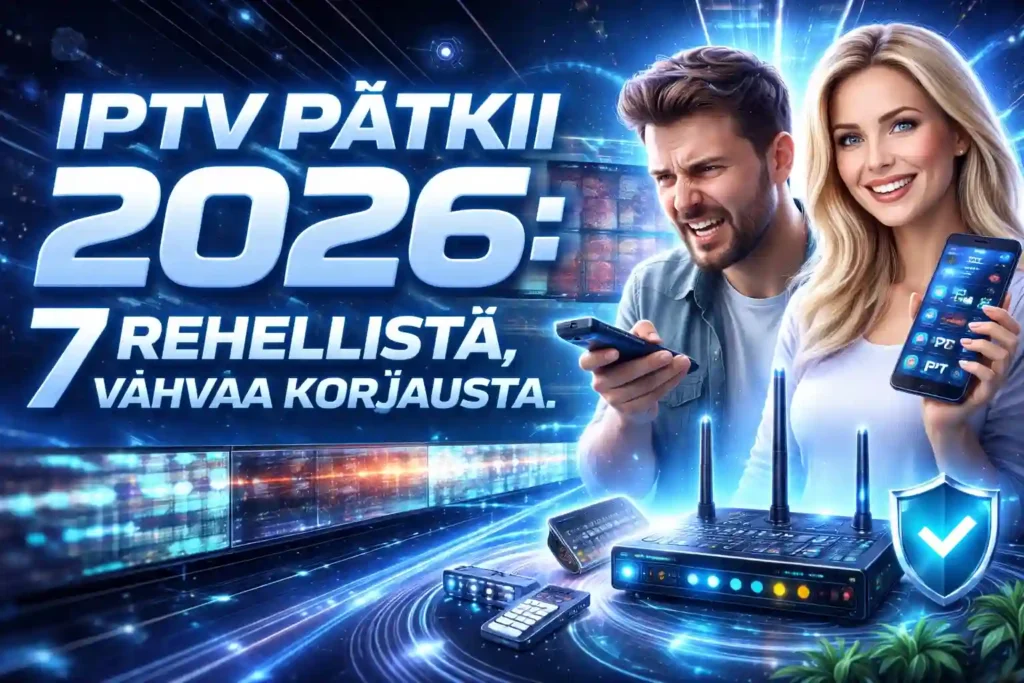 iptv pätkii 2026 – 7 vahvaa korjausta pätkivään IPTV-yhteyteen ja vakaampaan katseluun Suomessa