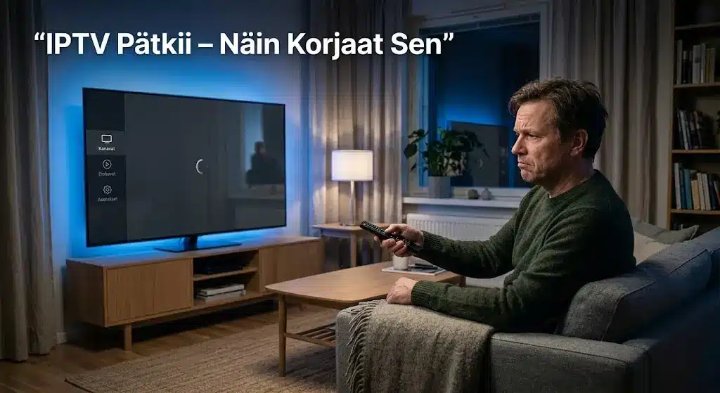 iptv pätkii 2026 – puskuroiva IPTV suomalaisessa olohuoneessa