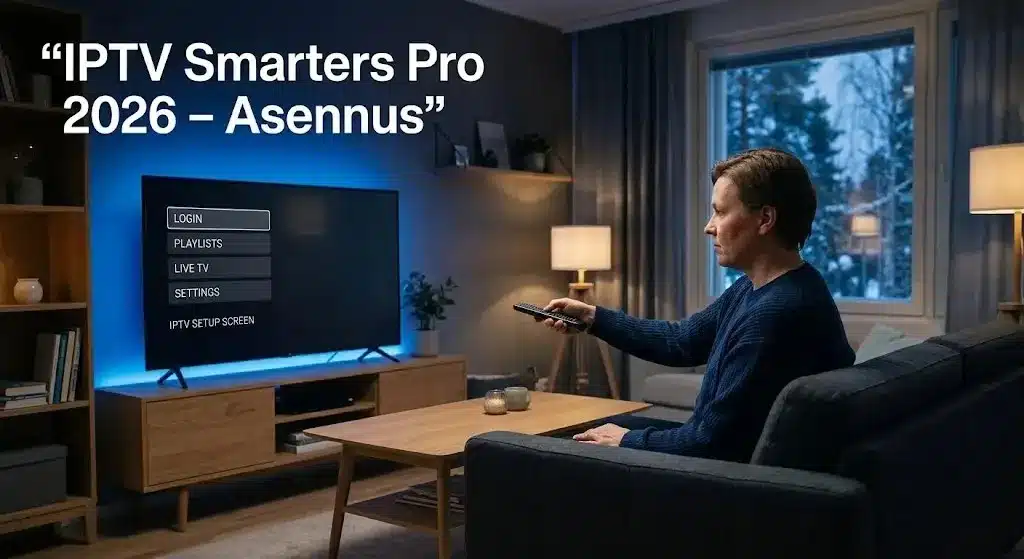 iptv smarters pro 2026 – asennus smart TV:lle suomalaisessa olohuoneessa