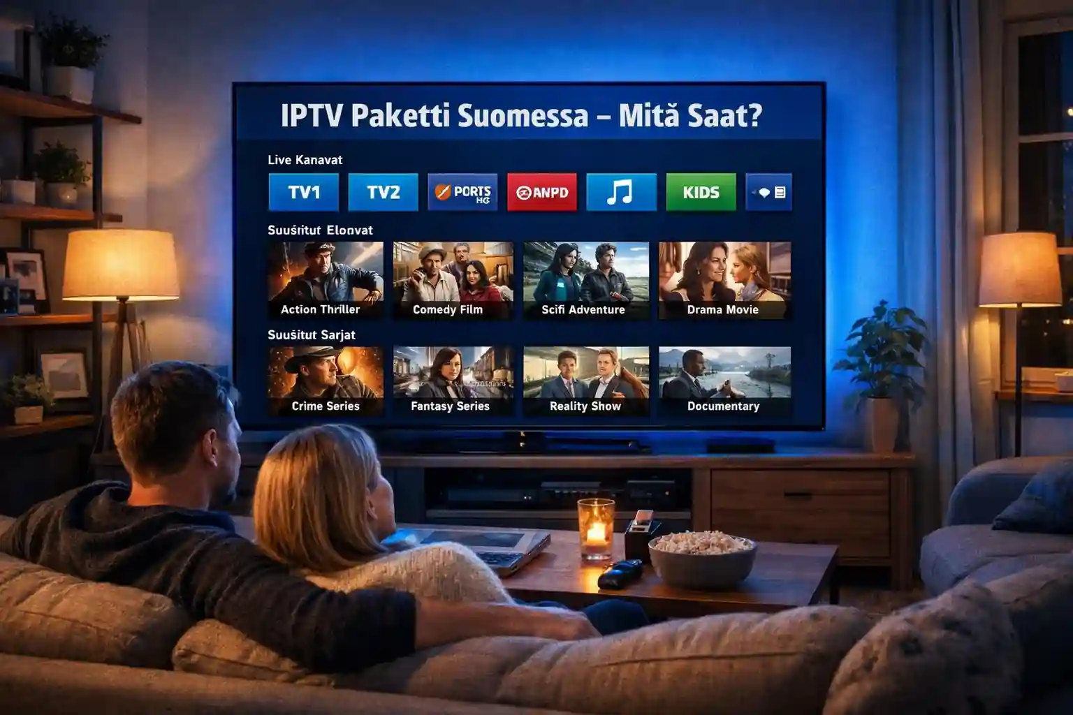 iptv paketti suomessa 2026 – IPTV sisältö ja kanavat suomalaisessa olohuoneessa