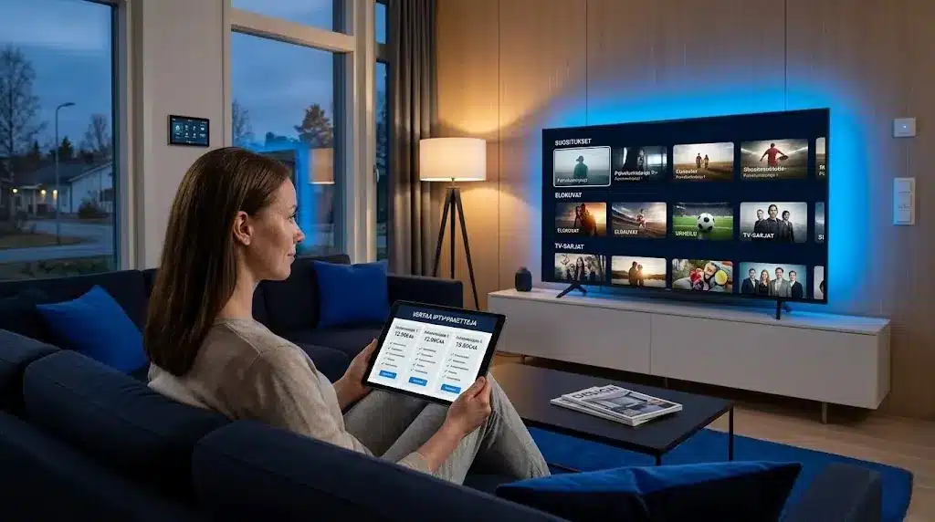 IPTV Suomessa palvelun vertailu modernissa suomalaisessa olohuoneessa