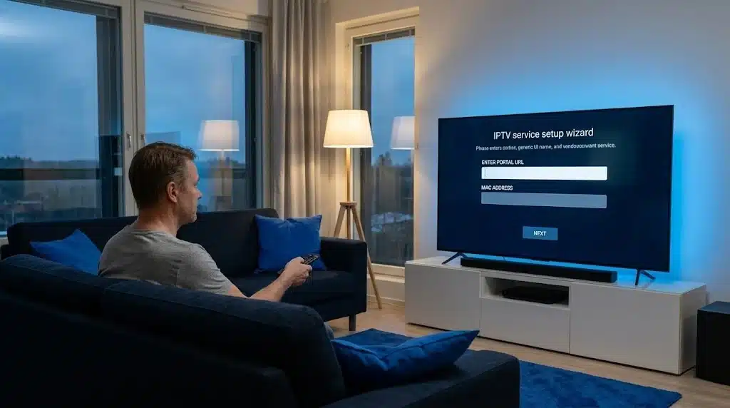 Smart IPTV Suomessa asennus modernissa suomalaisessa olohuoneessa