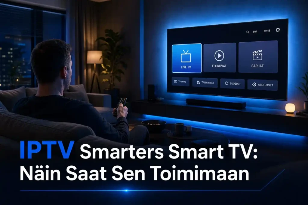 iptv smarters smart tv 2026 – IPTV Smarters käyttö smart TV:llä suomalaisessa olohuoneessa