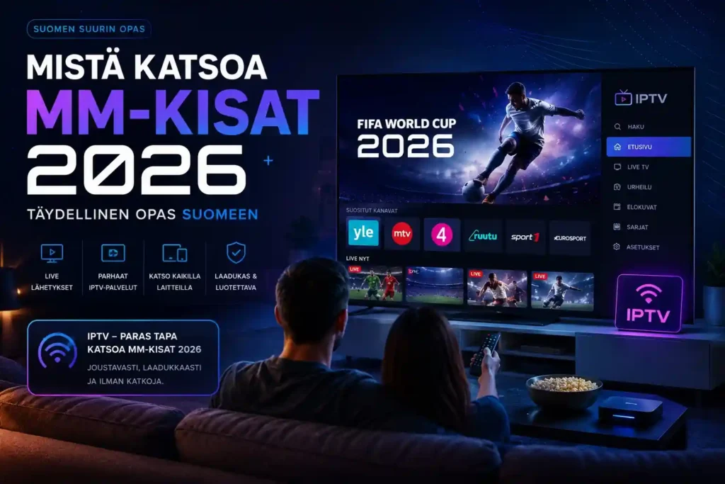 mistä katsoa mm-kisat 2026 – jalkapallon MM-kisojen katselu Suomessa modernissa olohuoneessa