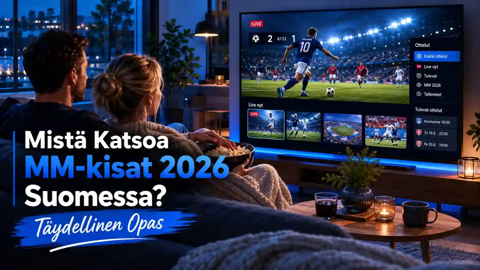 mistä katsoa mm-kisat 2026 – jalkapallon MM-kisojen katselu Suomessa modernissa olohuoneessa